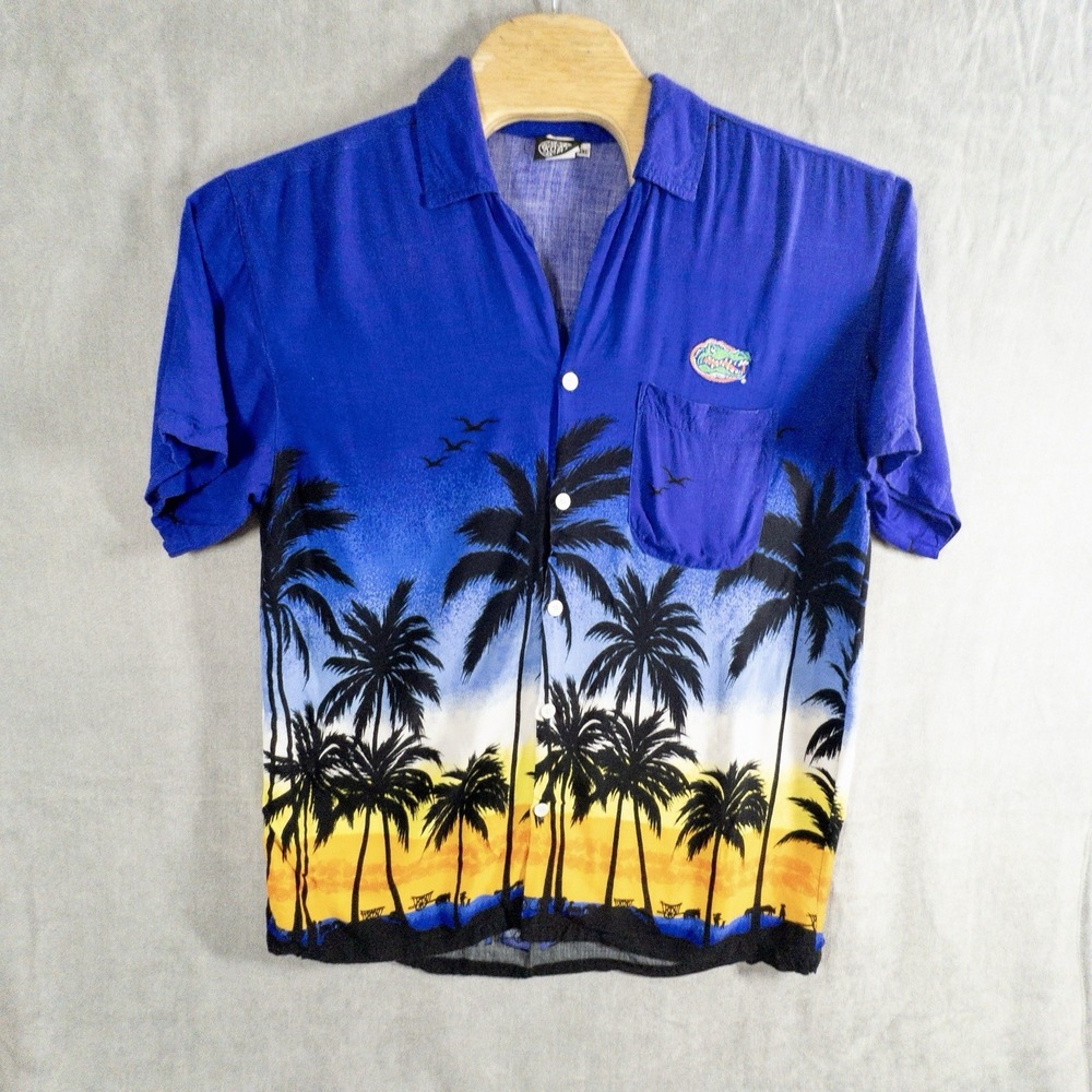 Vtg KOAH Mens XXL Hawaiian Florida Gators Shirt Resortwear Beach Preppy Vacation